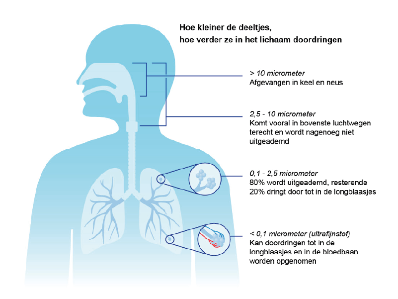Infographic over luchtkwaliteit en gezondheid