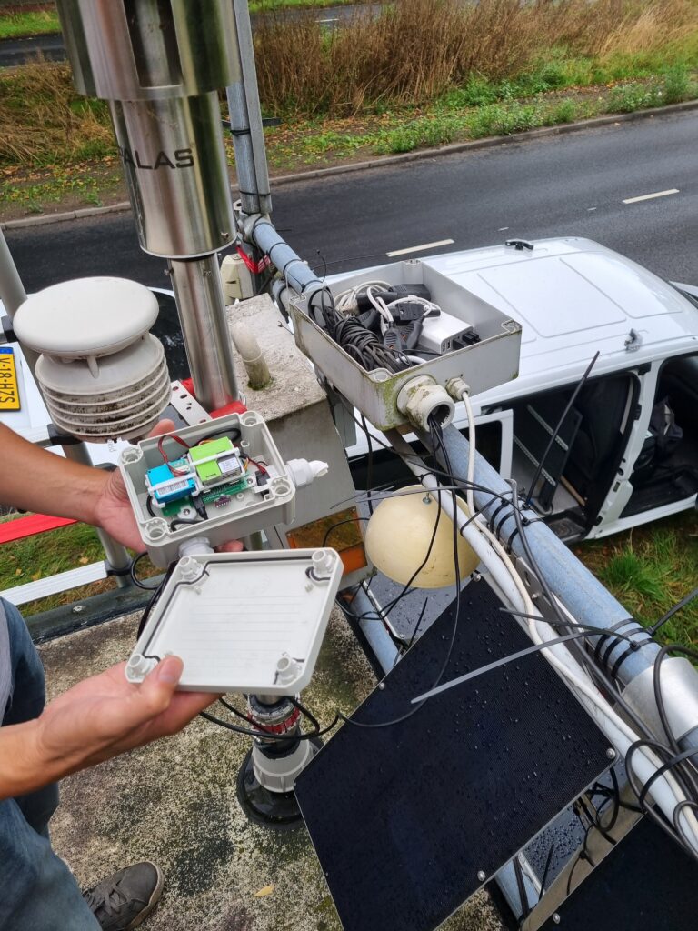 Testsensor op RIVM locatie